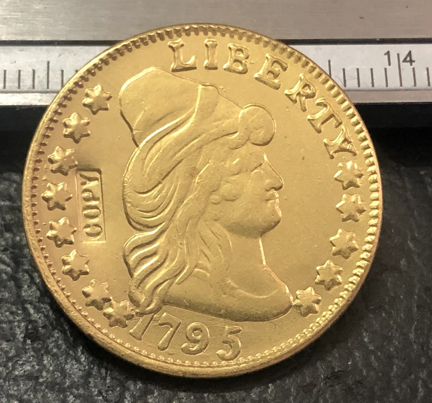 1 Pcs 1795 Turban Head $5 Five Dollar Half Eagle And Shield Copy Coins  For Collection
