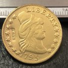 1 Pcs 1795 Turban Head $5 Five Dollar Half Eagle And Shield Copy Coins For Collection 1 Pcs 1795 Turban Head $5 Five Dollar Half Eagle And Shield Copy Coins For Collection