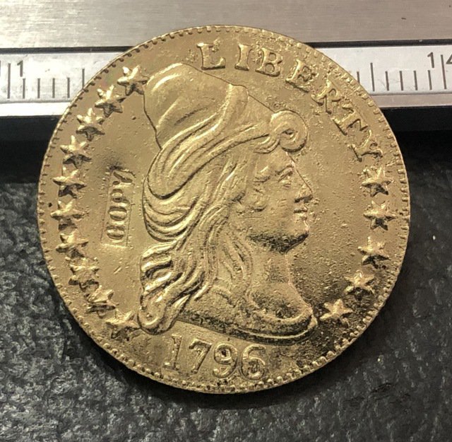 1 Pcs 1796 Turban Head $5 Five Dollar Half Eagle And Shield Copy Coins  For Collection