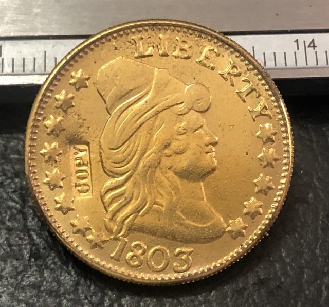 1 Pcs 1803 Turban Head $5 Five Dollar Half Eagle And Shield Copy Coins For Collection
