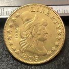 1 Pcs 1806 Turban Head $5 Five Dollar Half Eagle And Shield Copy Coins  For Collection