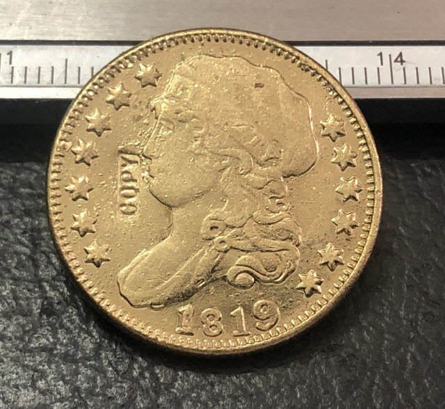 1 Pcs 1819 Capped Bust $5 Five Dollar Copy Coins For Collection