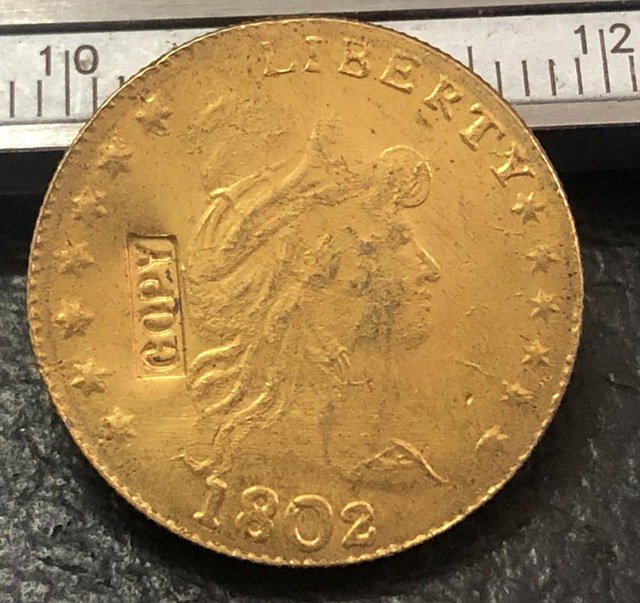 1 Pcs 1802 Turban Head $2.5 Dollar Copy Coins For Collection