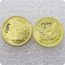 1 Pcs USA 1840 Liberty $2.5 Quarter Eagle Gold Copy Coins  For Collection