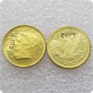 1 Pcs USA 1854-D Liberty $2.5 Quarter Eagle Gold Copy Coins For Collection 1 Pcs USA 1854-D Liberty $2.5 Quarter Eagle Gold Copy Coins For Collection