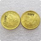1 Pcs USA 1855-C Liberty $2.5 Quarter Eagle Gold Copy Coins  For Collection