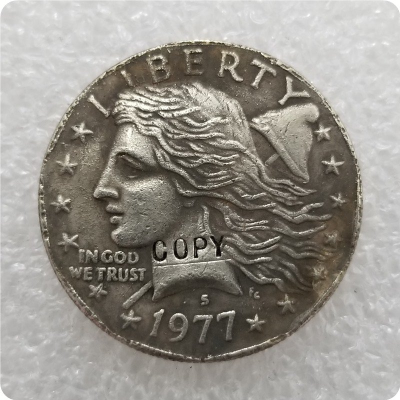 1 Pcs USA 1977-S GASPARRO PATTERN DOLLAR Copy Coins  For Collection