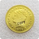 1 Pcs USA 1879 $4 Stella C/H Four Dollar Gold Copy Coins  For Collection