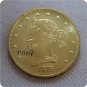 1 Pcs USA 1875 Sailor Head $10.00 Ten Dollar Eagle Patterns Gold Copy Coins For Collection