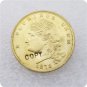1 Pcs USA 1878 $5 Five Dollar Barber Flowing Hair Patterns Gold Copy Coins For Collection