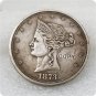 1 Pcs USA 1873 Beaded Coronet Trade Dollar Patterns Copy Coins For Collection