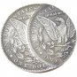 1 Pcs US 1893S Morgan Dollar Two Faces Error Silver Plated Copy Coin For Collection