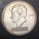 1932 Germany - 1871-1948 (Germany) 5 Reichsmark Goethe Silver Plated Copy Coin 36mm