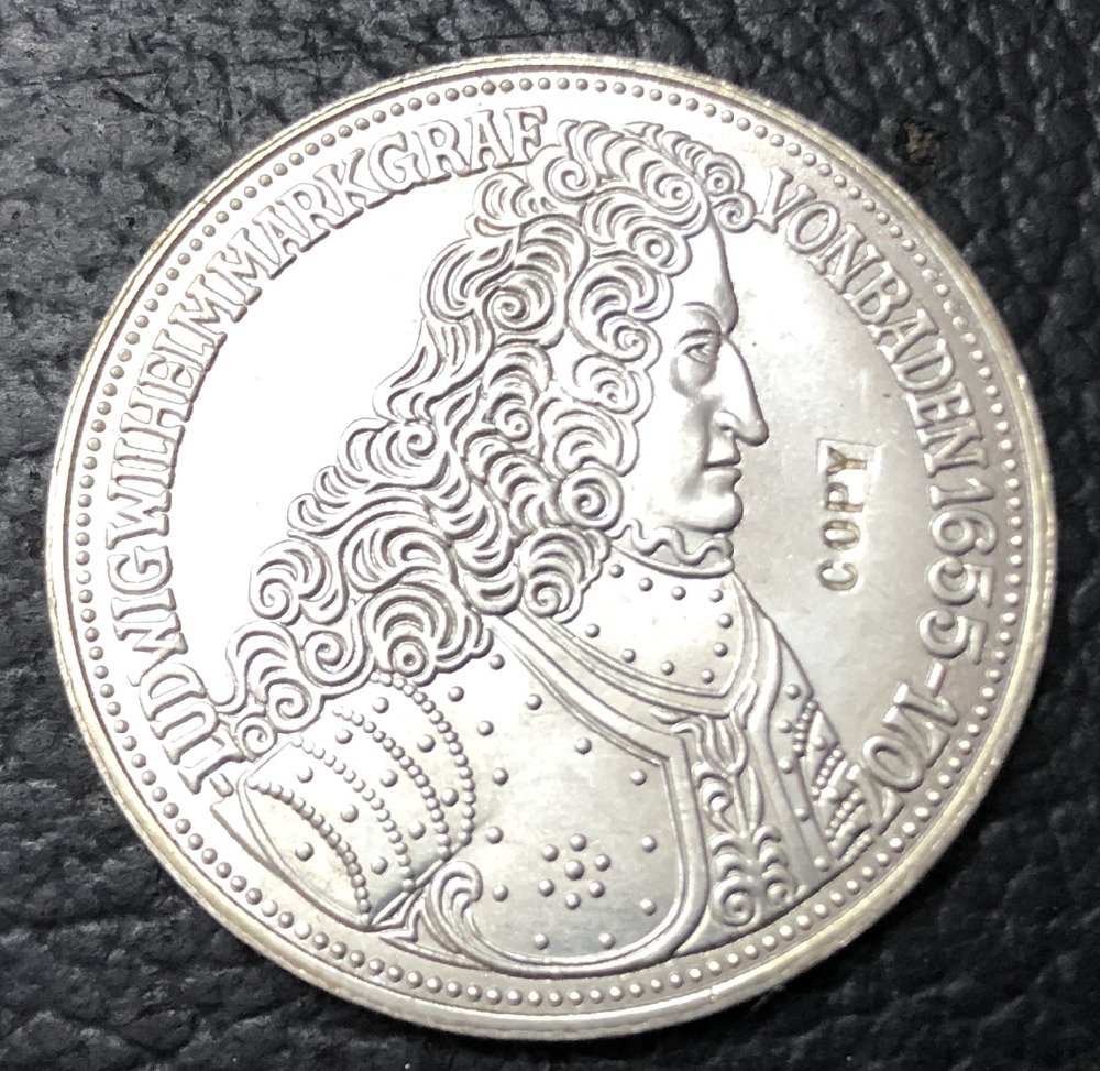 1955 Germany-Federal Republic 5 Deutsche Mark Silver Plated Copy Coin