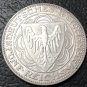 1927 Germany-1871-1948 5 Reichsmark Bremerhaven Silver Plated Copy Coin