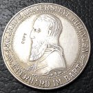 1927-F Germany-1871-1948 5 Reichsmark Tubingen University Silver Plated Copy Coin