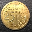1908 Germany 25 Pfennig-Wilhelm II Trial strike Copper Copy Coin