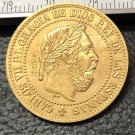 1875 Spain 5 Centimos-Carlos VII Copy Coin 1875 Spain 5 Centimos-Carlos VII Copy Coin