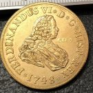 1748 Spain 4 Escudos-Fernando VI Gold Copy Coin 1748 Spain 4 Escudos-Fernando VI Gold Copy Coin