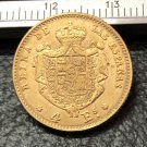 1868 Spain 4 Escudos-Isabel II Gold Copy Coin