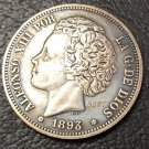 1893 Spain 5 Pesetas-Alfonso XIII 2nd portrait Copy Coin 1893 Spain 5 Pesetas-Alfonso XIII 2nd portrait Copy Coin
