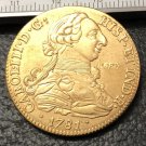 1781 Spain 4 Escudos-Carlos III Gold Copy Coin