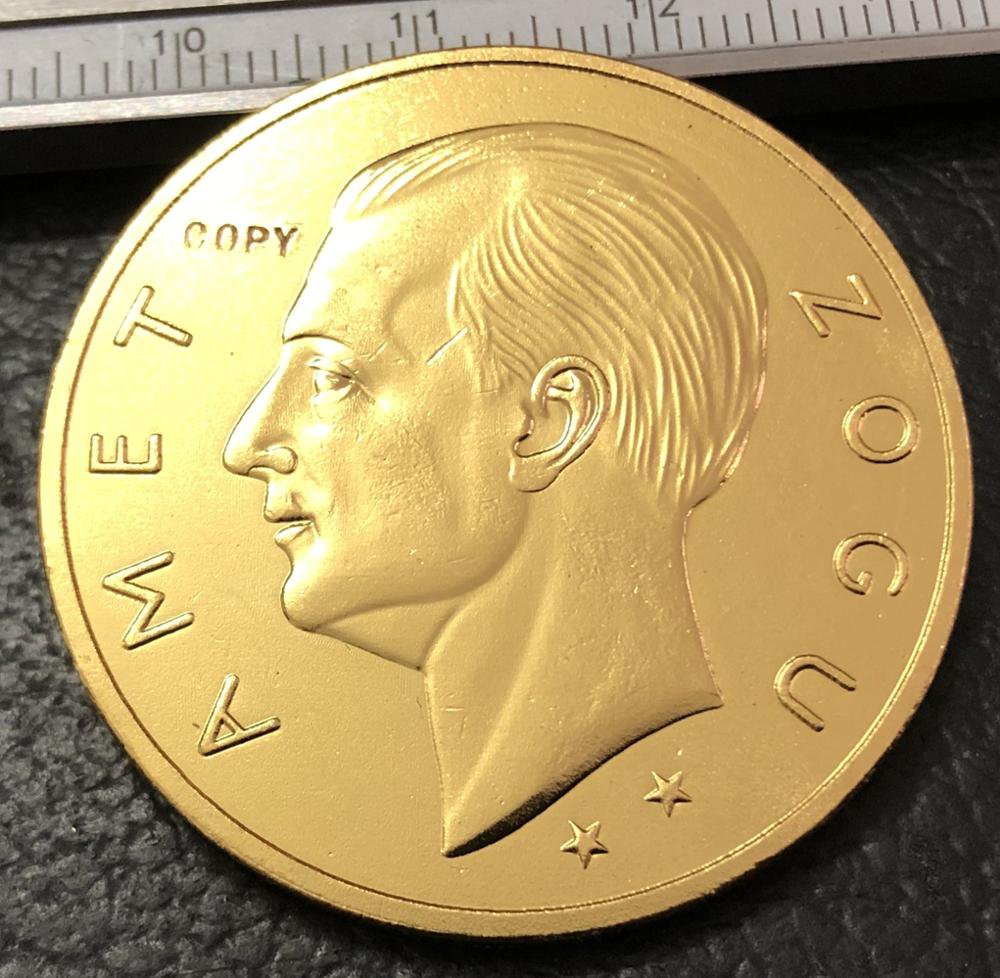 1926 Albania 100 Franga Ari-Zog Gold Coin Copy