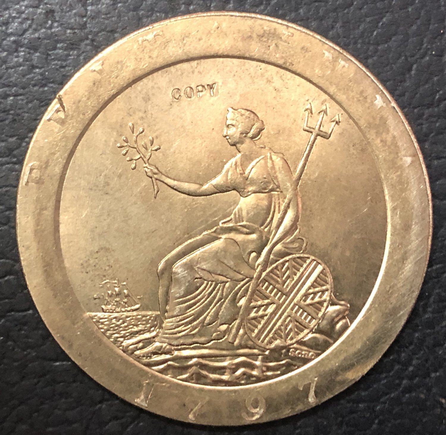1797 United Kingdom 2 Pence - George III Copper Coin 41MM