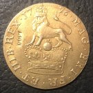 1776 United Kingdom 1/3 Guinea Copy Gold Coin 1776 United Kingdom 1/3 Guinea Copy Gold Coin