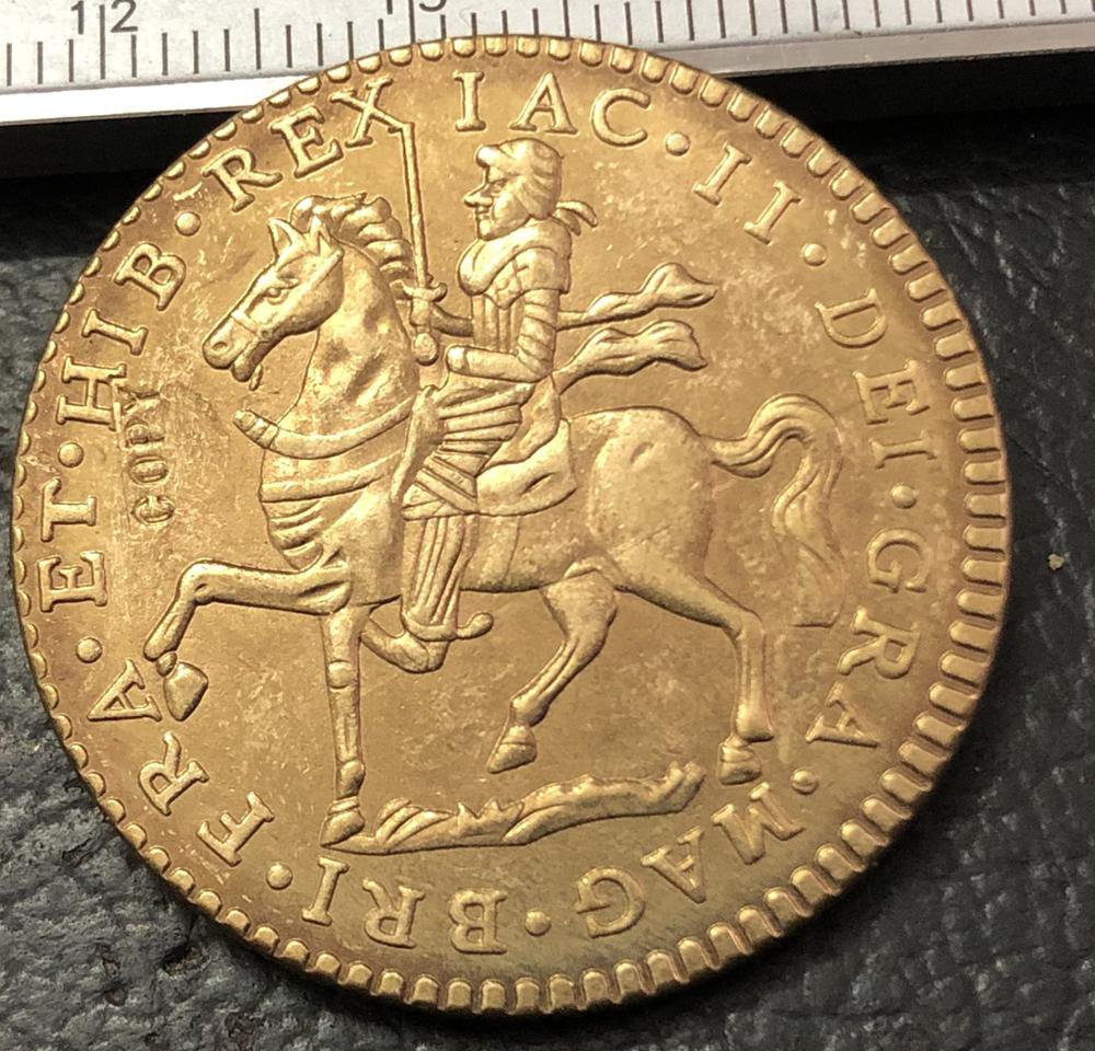 1690 Ireland 1 Crown-James II Brass Metal Copy Coin