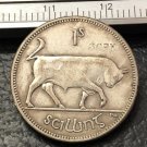 1928 Ireland 1 Scilling Silver Plated Copy Coin 1928 Ireland 1 Scilling Silver Plated Copy Coin