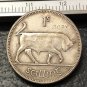 1928 Ireland 1 Scilling Silver Plated Copy Coin