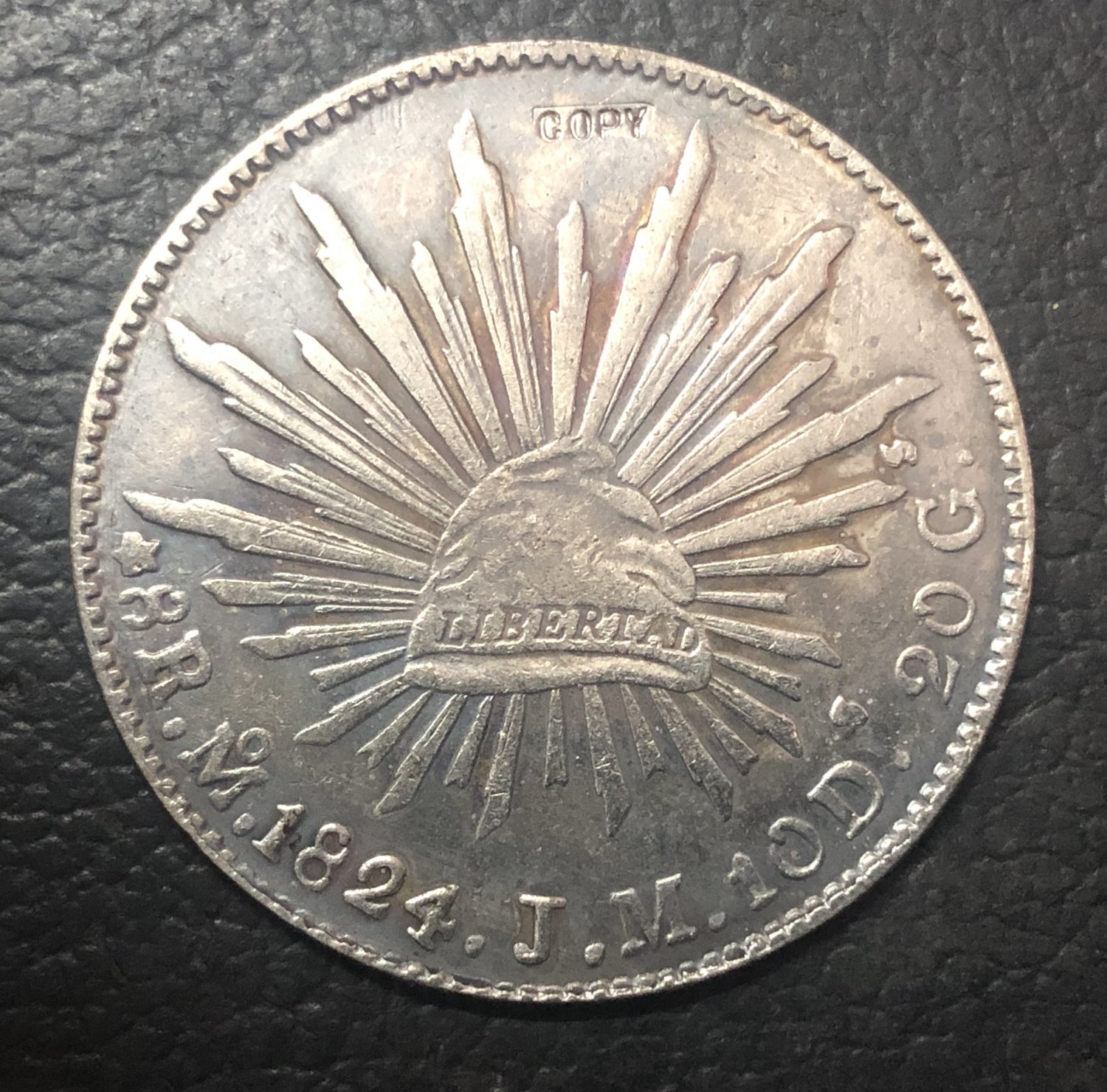 1824 Mexico 8 Reales Copy Coin