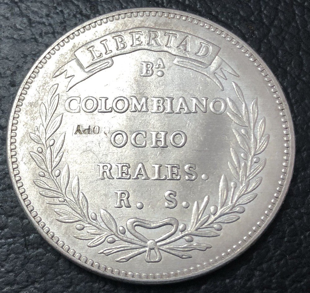 1846 Colombia 16 Pesos (Republic of Nueva Granada) Gold Copy Coin