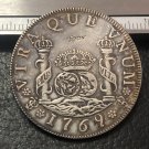 1769 BOLIVA 4 Reales - Carlos III Copy Spain Army Pillars Coin Copy 1769 BOLIVA 4 Reales - Carlos III Copy Spain Army Pillars Coin Copy