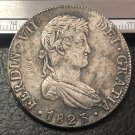 1823 (J.P) BOLIVIA Arms of Spain 8 Reales- Fernando VII Silver Plated Copy Coin