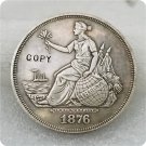 1876 $1 Liberty Seated On Globe Trade Dollar Copy Coin