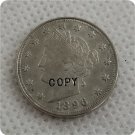 1896 Liberty Head V Nickel Copy Coin No Stamp