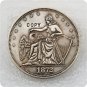 1872 Seated Liberty Shield & Eagle Half Dollar Copy Coin No Stamp