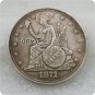1871 Indian Headdress Dollar Patterns Copy Coin No Stamp