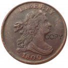 United States 1800 Draped Bust Half Cents 100% Copper Copy Coins No Stamp
