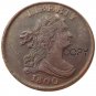 United States 1800 Draped Bust Half Cents 100% Copper Copy Coins No Stamp