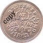 USA Civil War 1863 Copy Coins #17 No Stamp