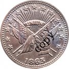 USA Civil War 1863 Copy Coins #16 No Stamp