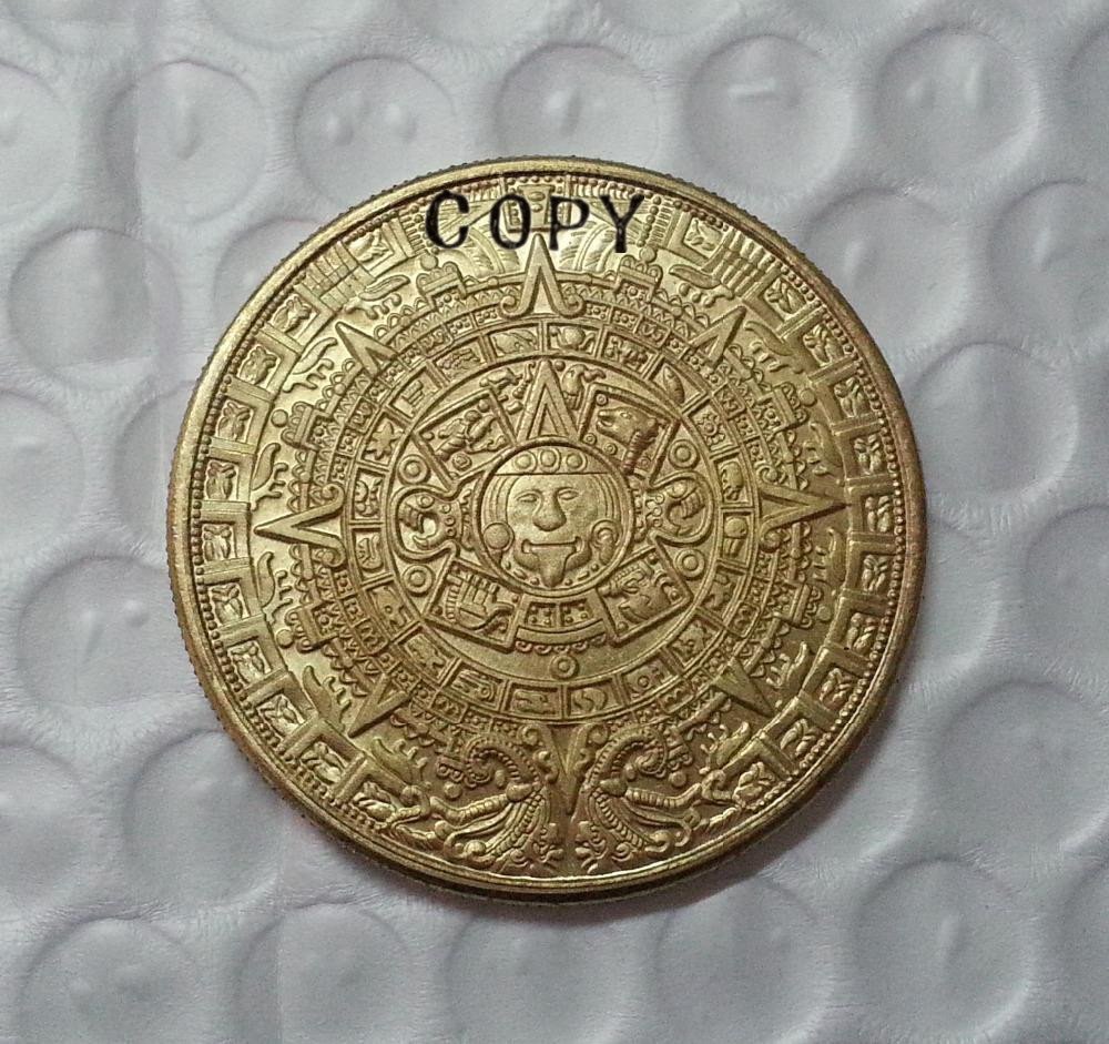 Mayan 2012 Prophecy Gold Commemorative Copy Coins No Stamp