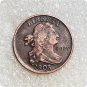 USA 1808/7 Draped Bust Half Cent Copy Coin No Stamp