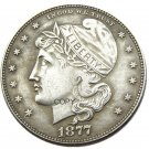 USA 1877 Phrygiam Head Half Dollar Patterns Silver Plated Copy Coin No Stamp