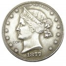 USA 1877 Sailor Head Half Dollar Patterns Silver Plated Copy Coin No Stamp USA 1877 Sailor Head Half Dollar Patterns Silver Plated Copy Coin No Stamp