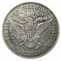 US Coin Collectors 1892-1992 Barber Dollar Silver Plated Copy Coin No Stamp