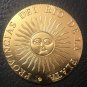 1835 Argentina 8 Escudos Provincias Del Rio De La Plata Gold Copy Coin